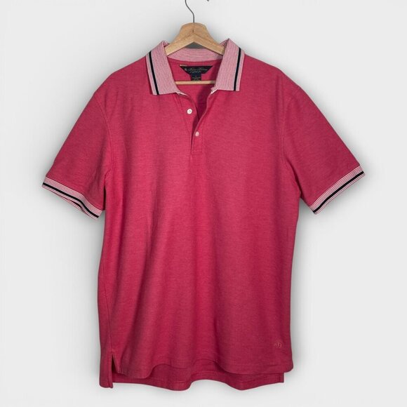 Brooks Brothers Other - Brooks Brothers Polo Shirt LARGE Short Sleeve 100% Cotton Pink